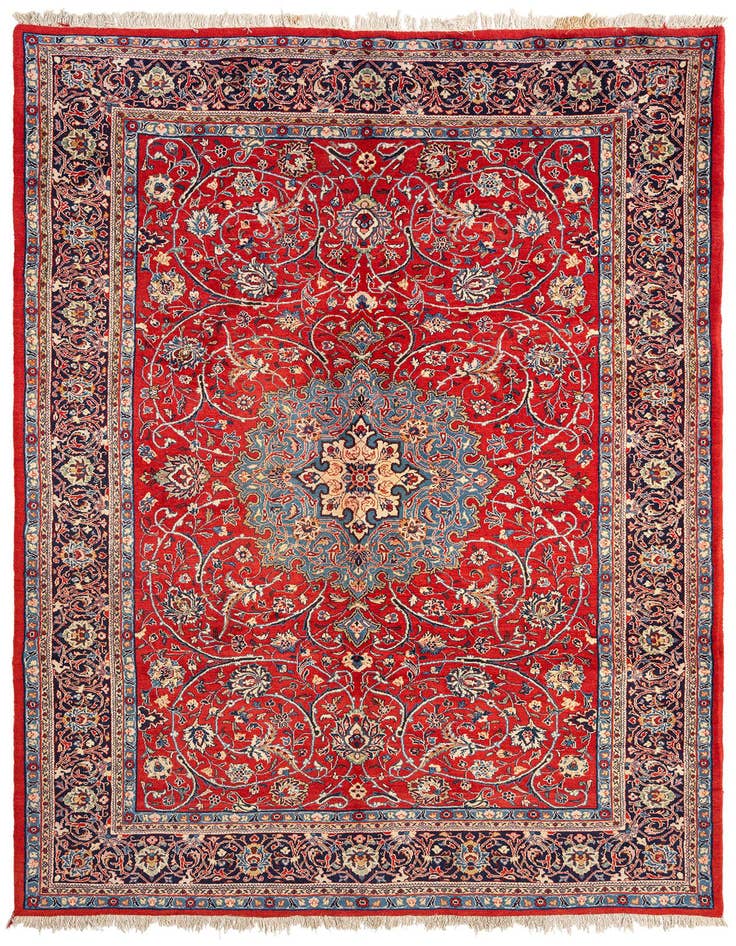 Detail image of 7' 3 x 11' Sarouk Wool Rug