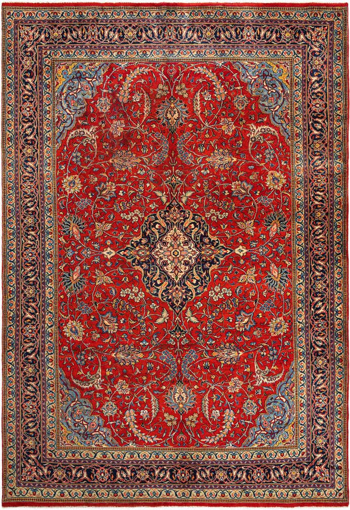 7' 9 x 11' 2 Sarouk Wool Rug