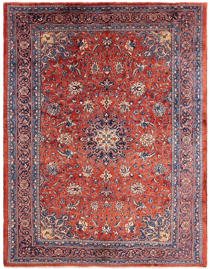 Detail image of 7' 2 x 11' Sarouk Wool Rug