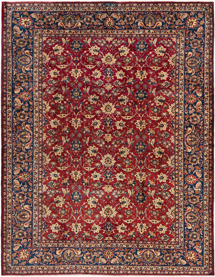 Detail image of 7' 10 x 11' 1 Sarouk Wool Rug