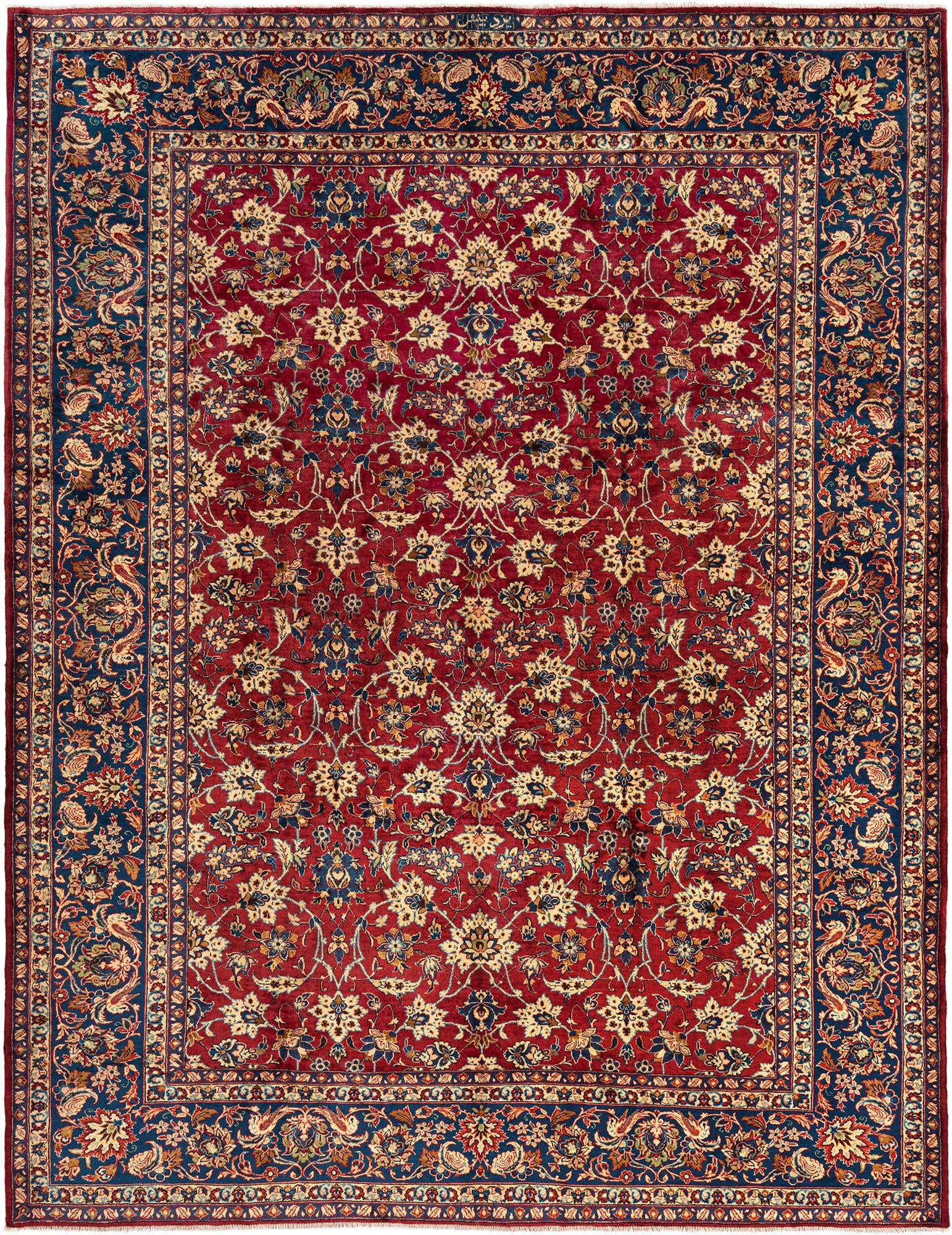 7' 10 x 11' 1 Sarouk Wool Rug