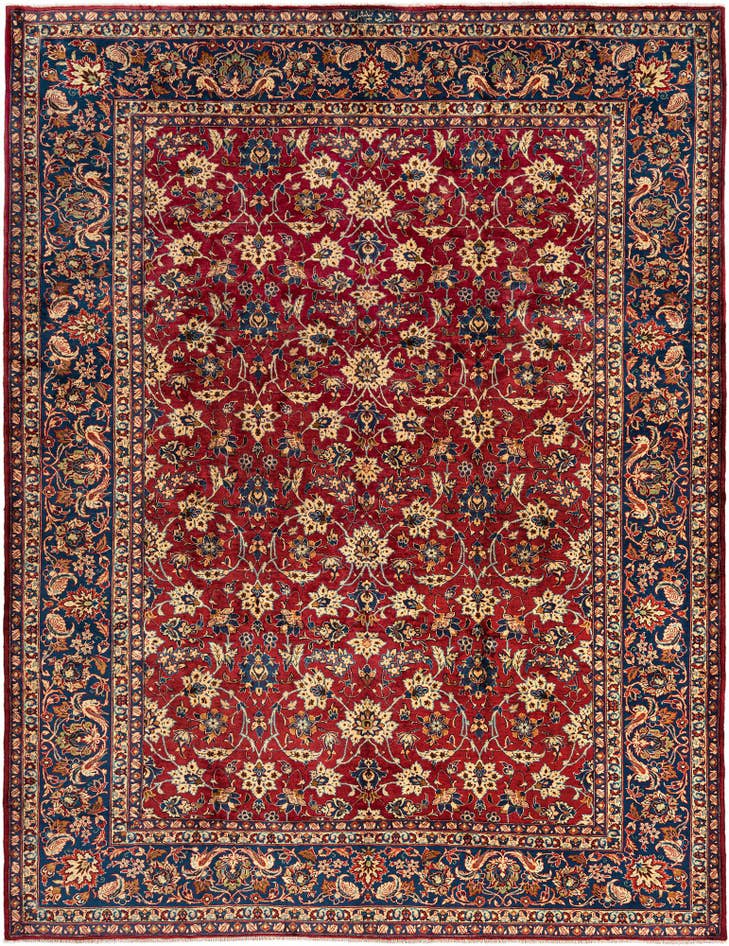 Detail image of 7' 10 x 11' 1 Sarouk Wool Rug
