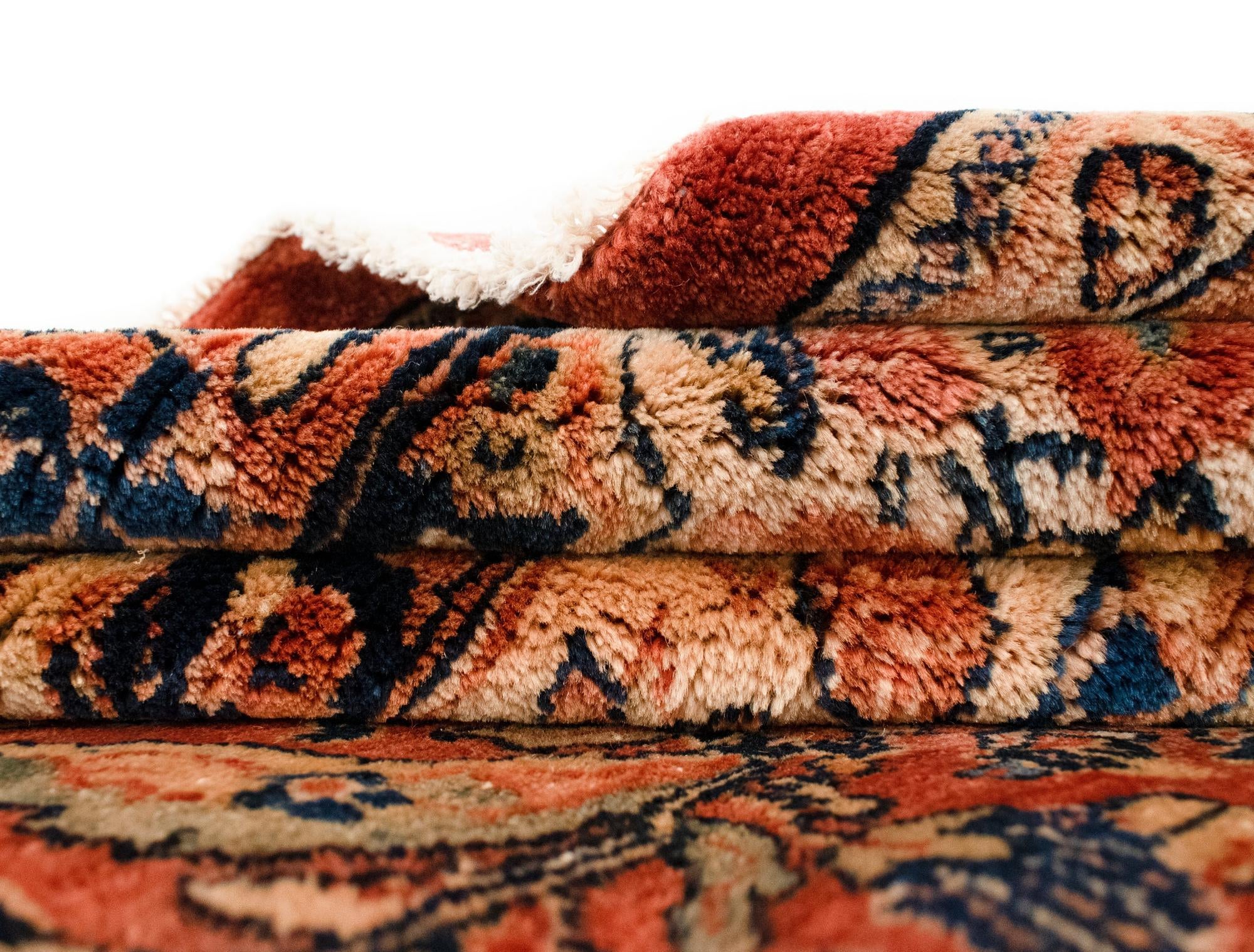 12' x 13' 7 Sarouk Wool Rug