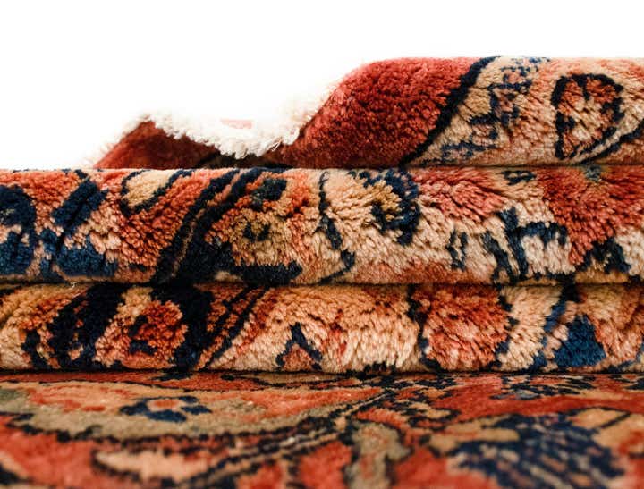 12' x 13' 7 Sarouk Wool Rug