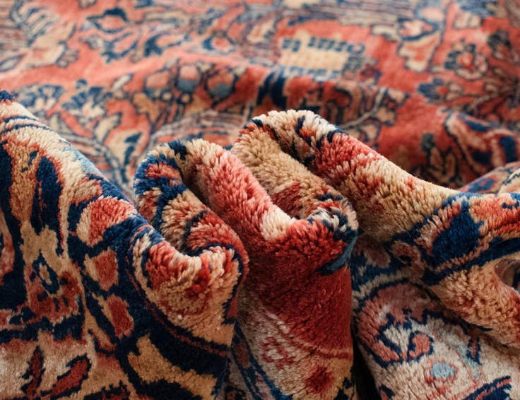 Detail image of 12' x 13' 7 Sarouk Wool Rug