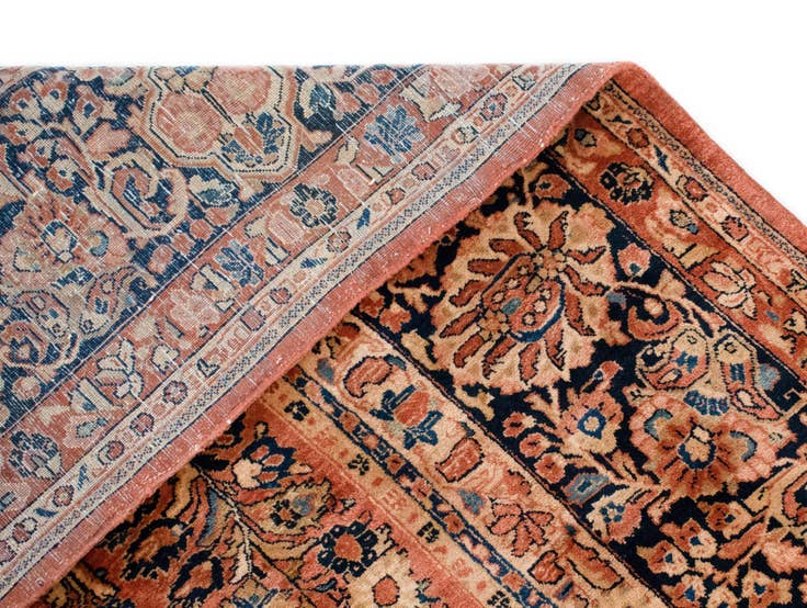 Detail image of 12' x 13' 7 Sarouk Wool Rug