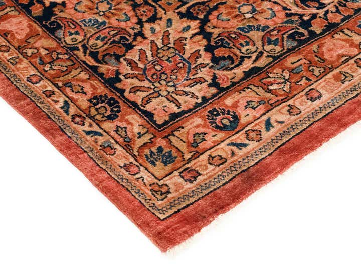 12' x 13' 7 Sarouk Wool Rug