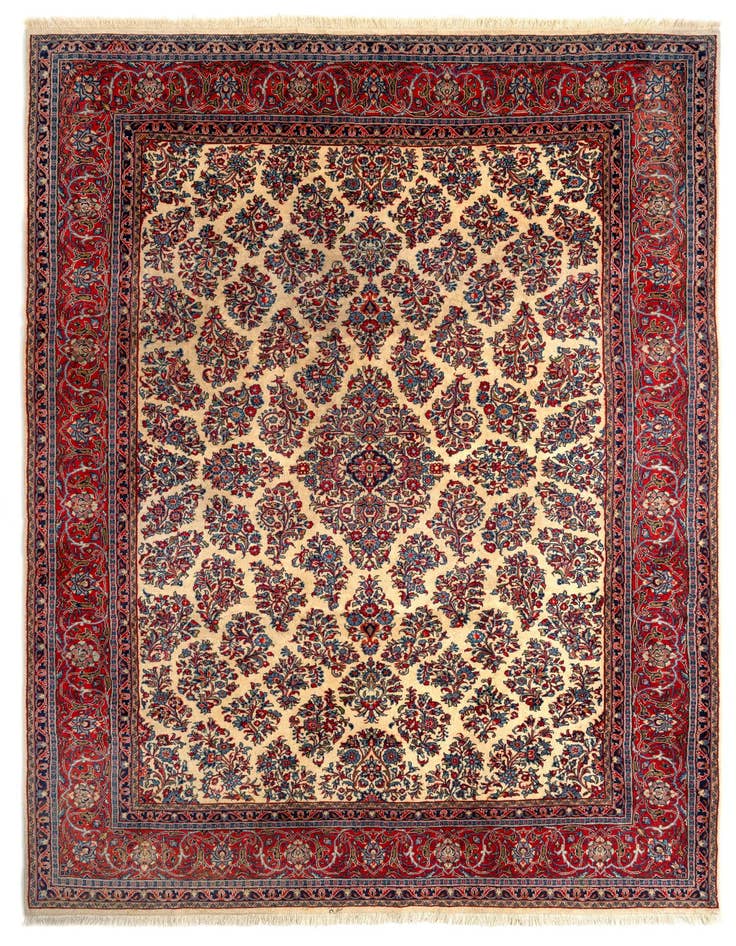 Detail image of 8' 3 x 11' 6 Sarouk Wool Rug