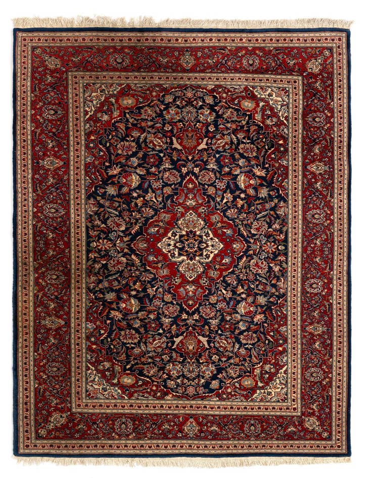 Detail image of 4' 1 x 7' 5 Sarouk Wool Rug
