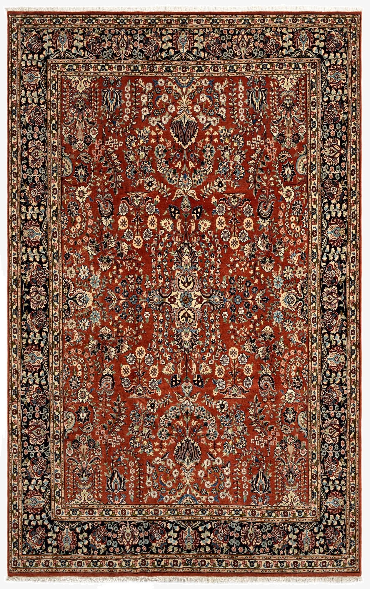 7' 3 x 11' 4 Sarouk Wool Rug