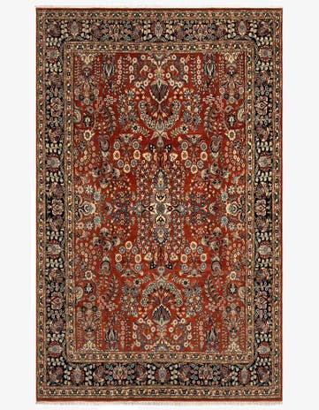 7' 3 x 11' 4 Sarouk Wool Rug