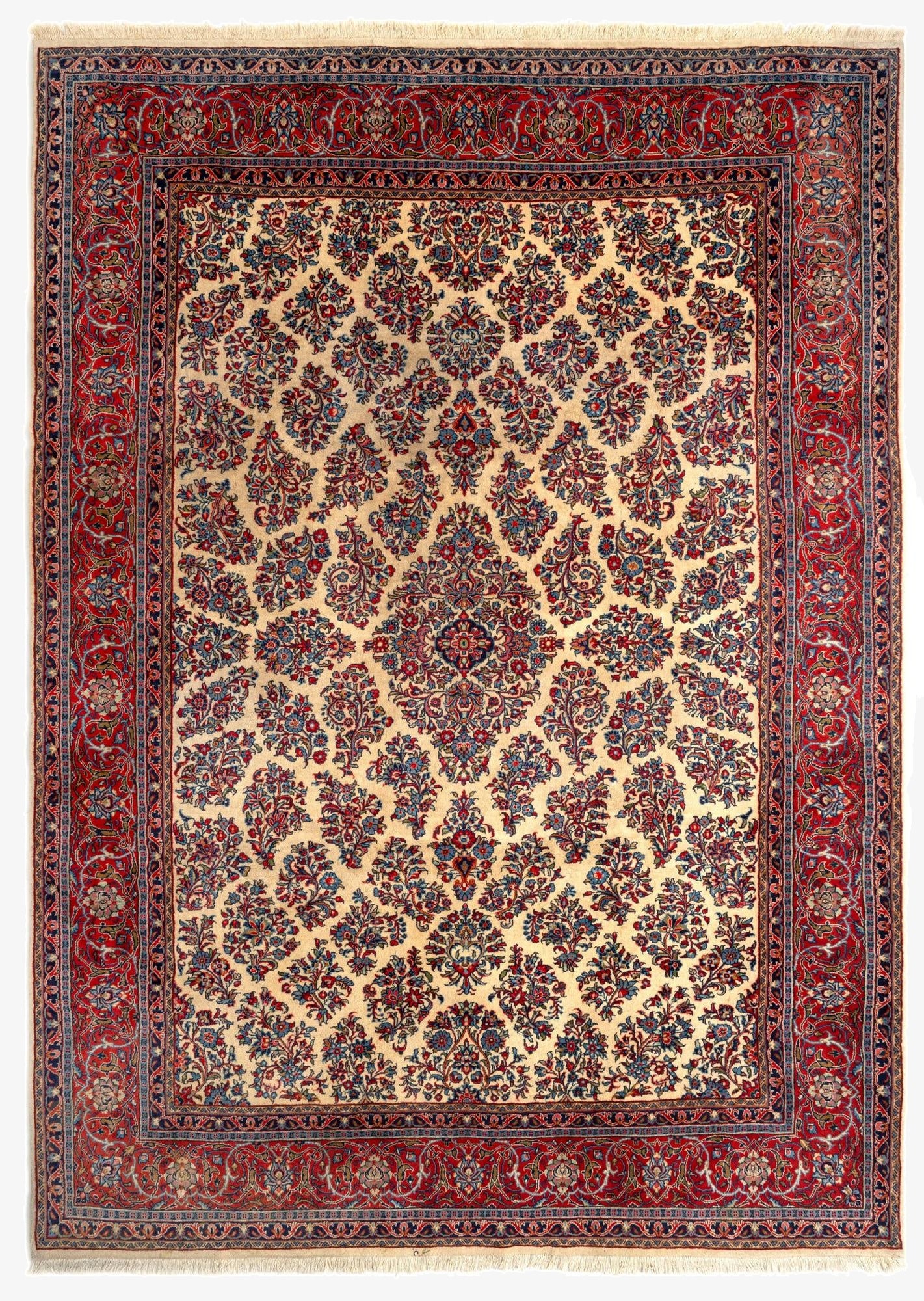 8' 3 x 11' 6 Sarouk Wool Rug
