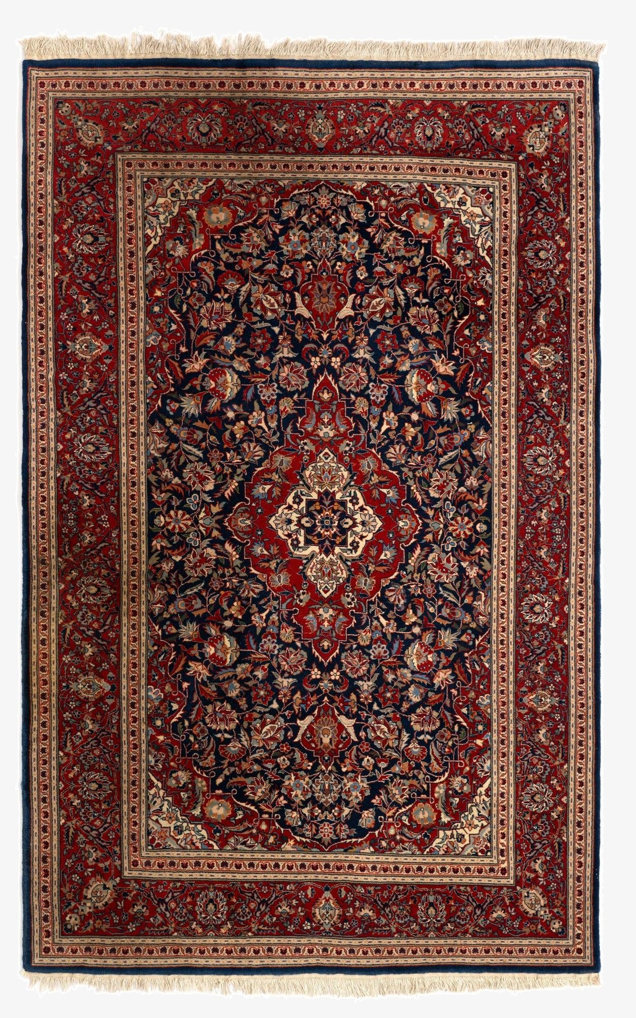 4' 1 x 7' 5 Sarouk Wool Rug