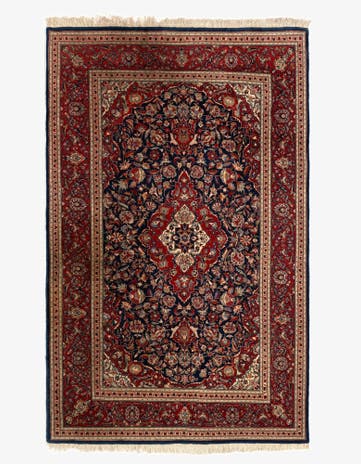 4' 1 x 7' 5 Sarouk Wool Rug