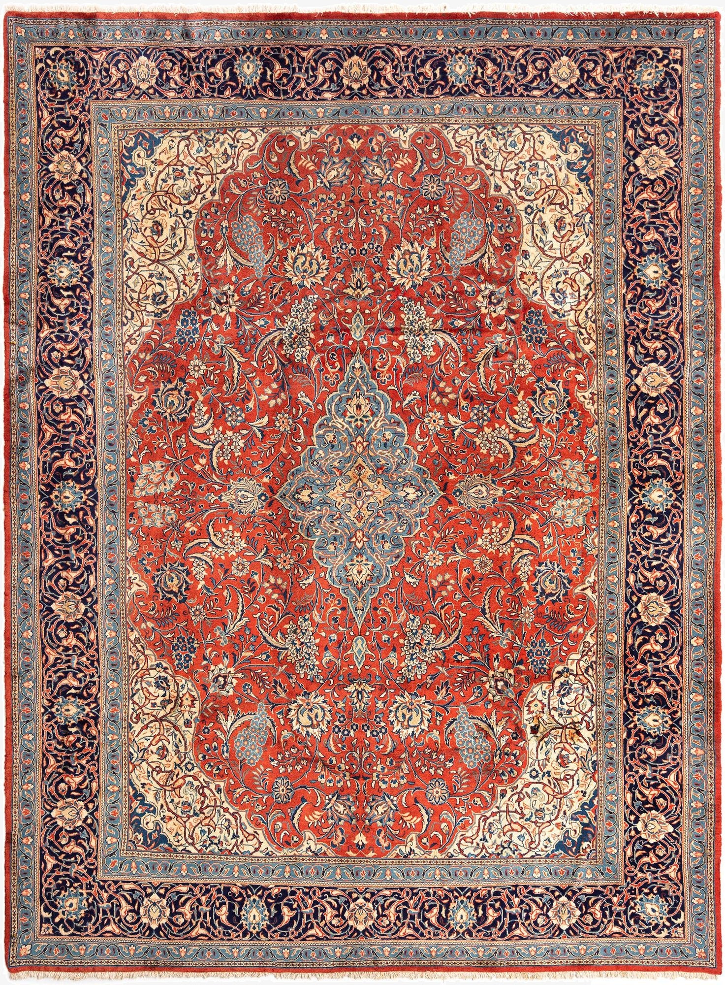 8' 4 x 11' 2 Sarouk Wool Rug
