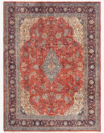 8' 4 x 11' 2 Sarouk Wool Rug