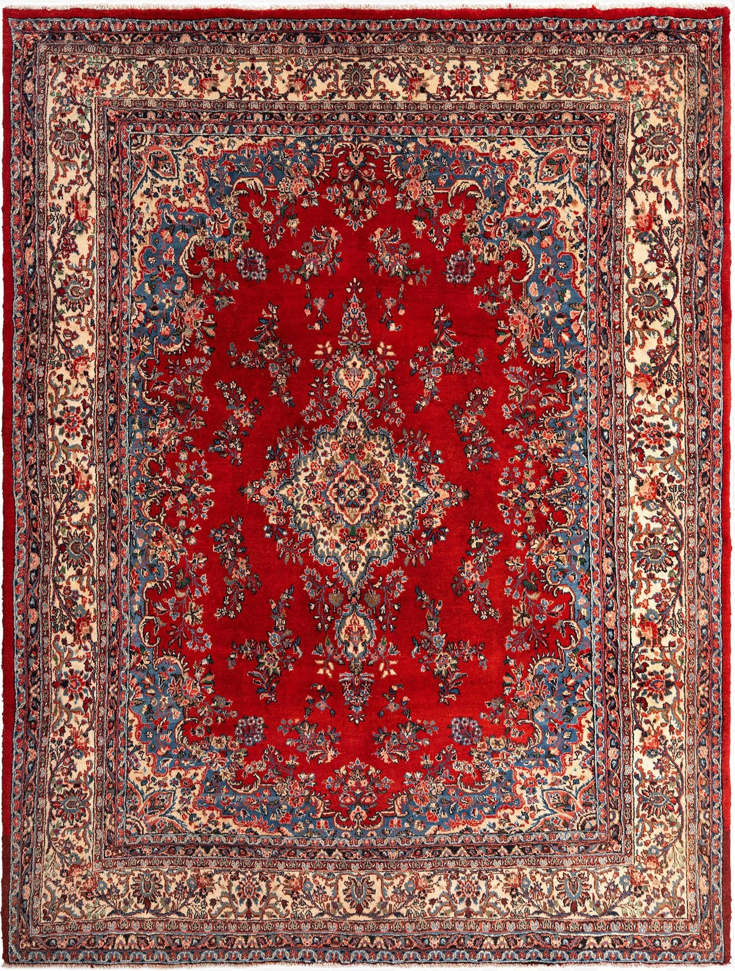 8' 9 x 11' 4 Sarouk Wool Rug