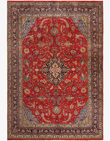 7' 9 x 11' 2 Sarouk Wool Rug