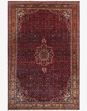 7' x 10' 8 Sarouk Wool Rug