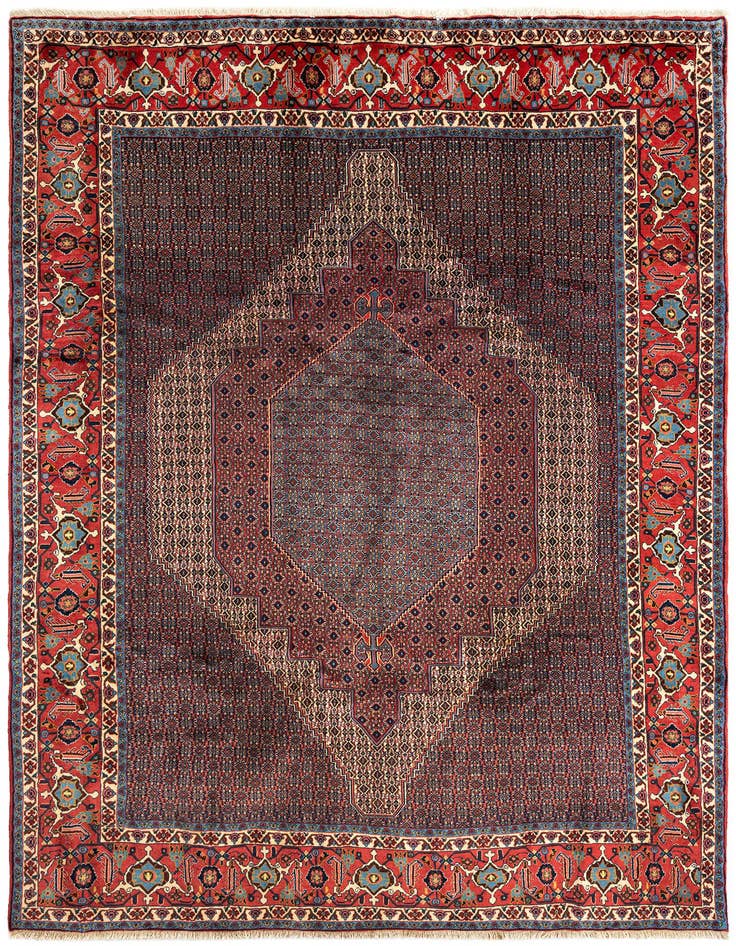 Detail image of 8' 1 x 10' 11 Senneh Wool Rug