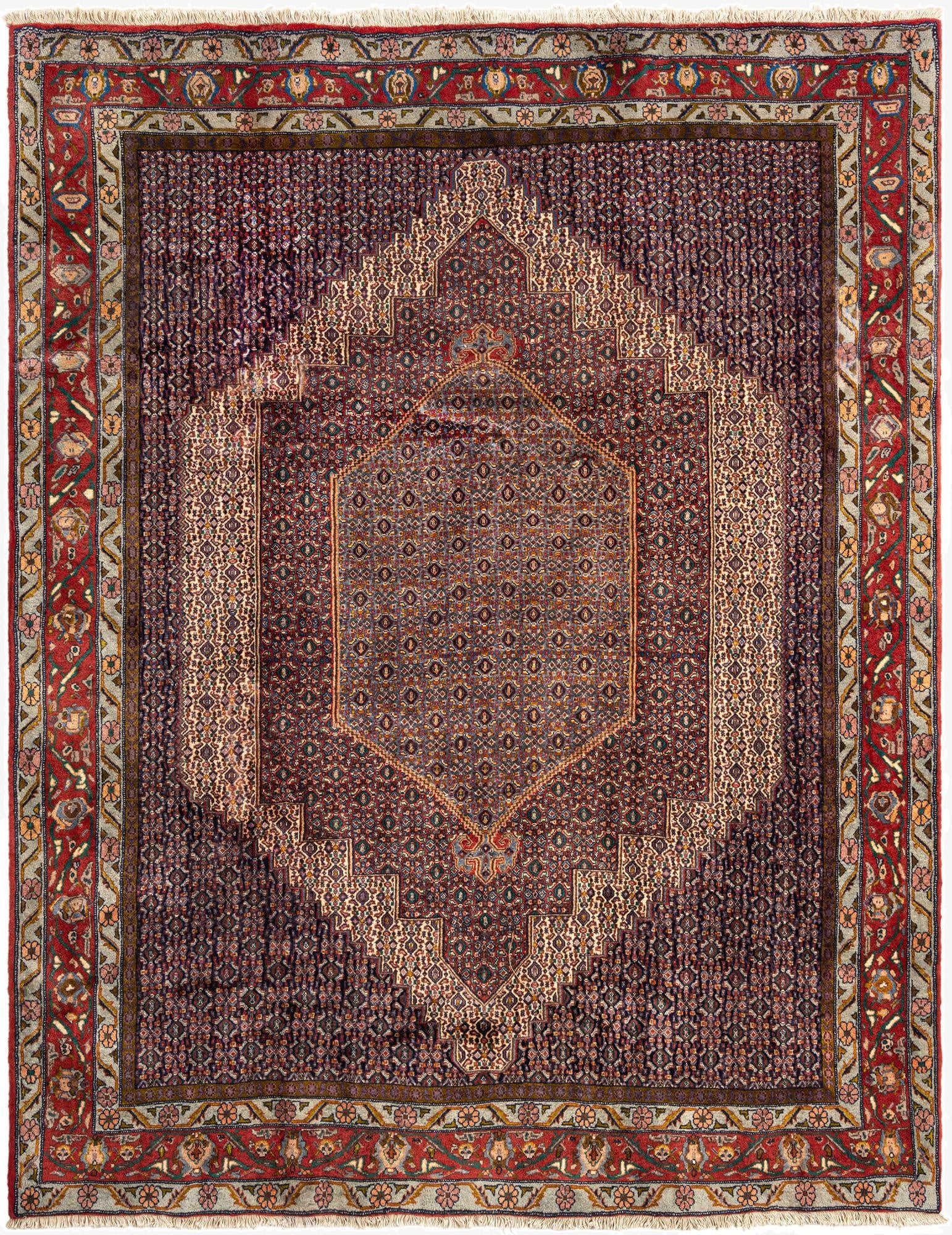 6' 6 x 8' 3 Senneh Wool Rug