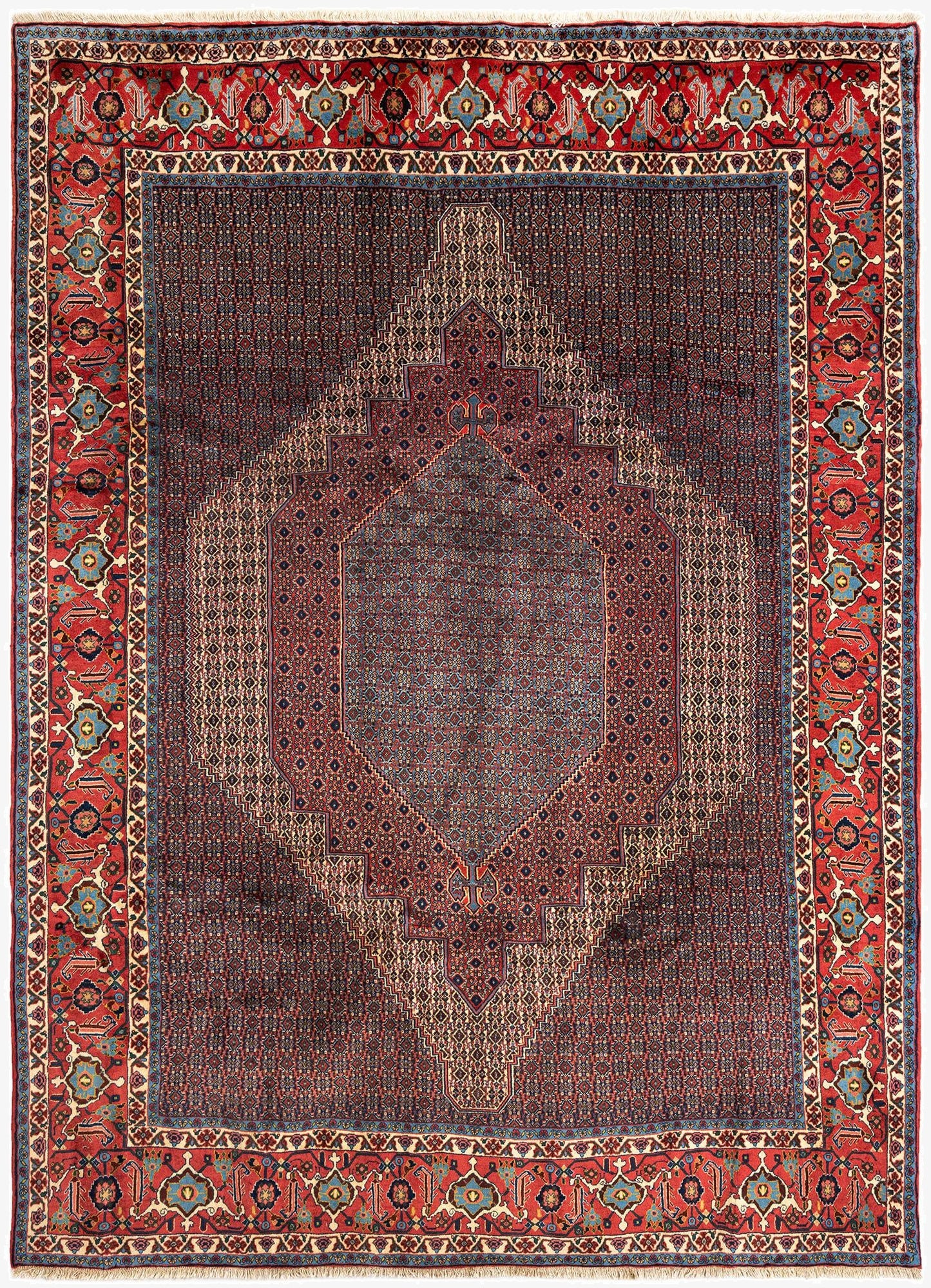 8' 1 x 10' 11 Senneh Wool Rug