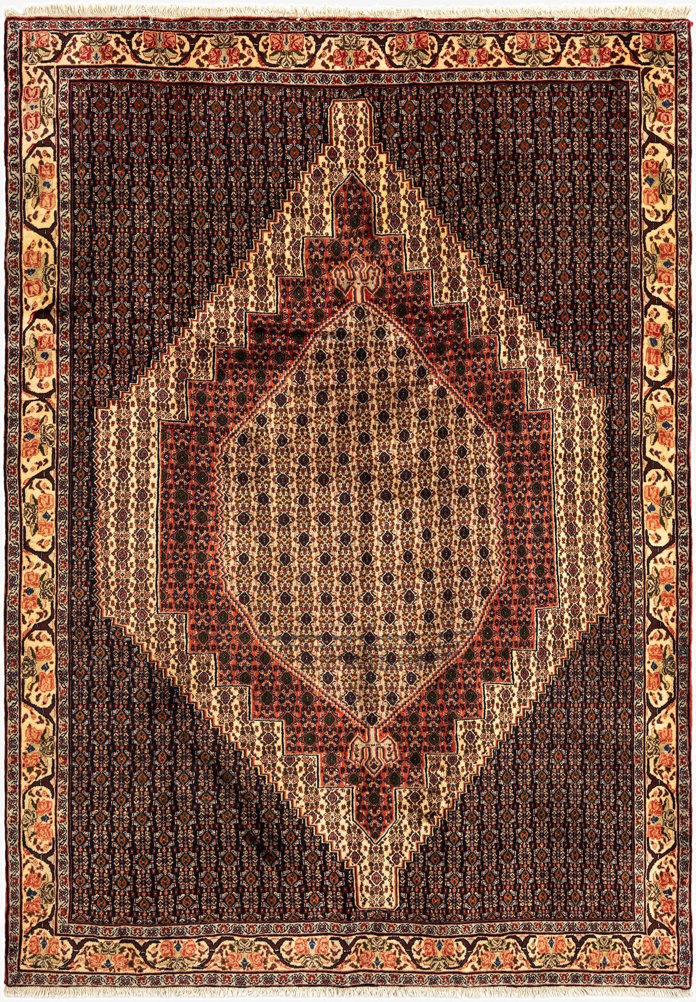 6' 10 x 9' 2 Senneh Wool Rug