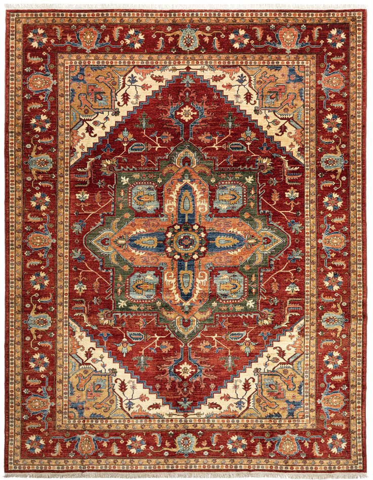 Detail image of 9' 10 x 12' 7 Serapi Wool Rug