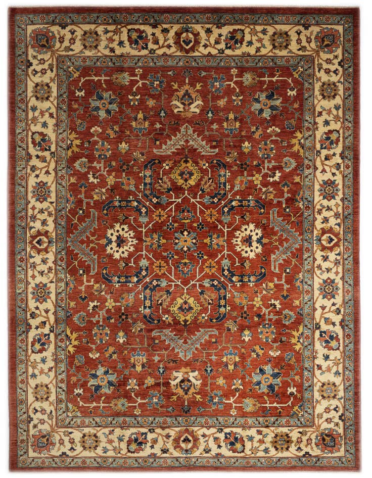 Detail image of 9' 1 x 11' 6 Serapi Wool Rug
