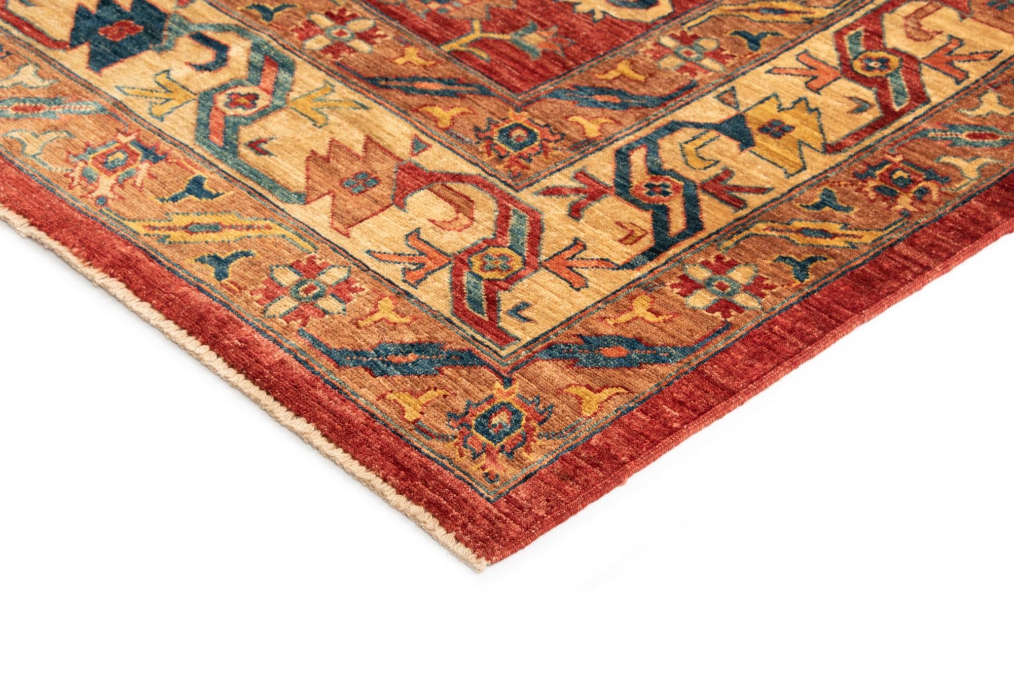 7' 2 x 9' 1 Serapi Wool Rug