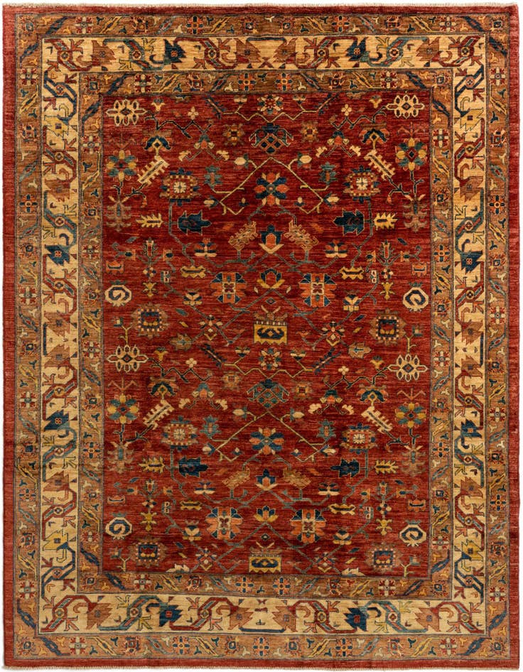 Detail image of 7' 2 x 9' 1 Serapi Wool Rug
