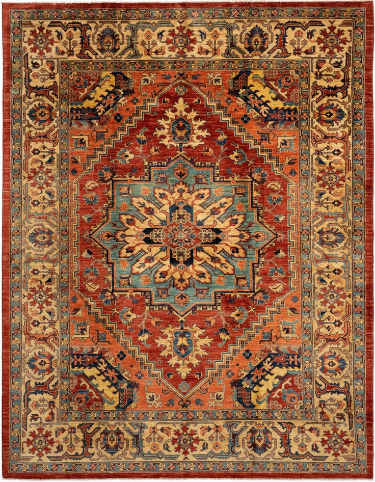 Detail image of 7' 3 x 10' Serapi Wool Rug
