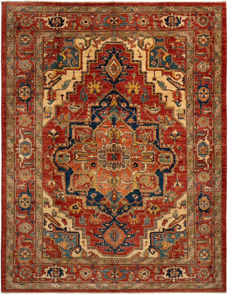 Detail image of 7' 4 x 10' Serapi Wool Rug