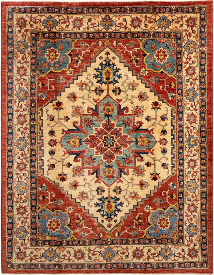 Detail image of 7' 3 x 9' 9 Serapi Wool Rug