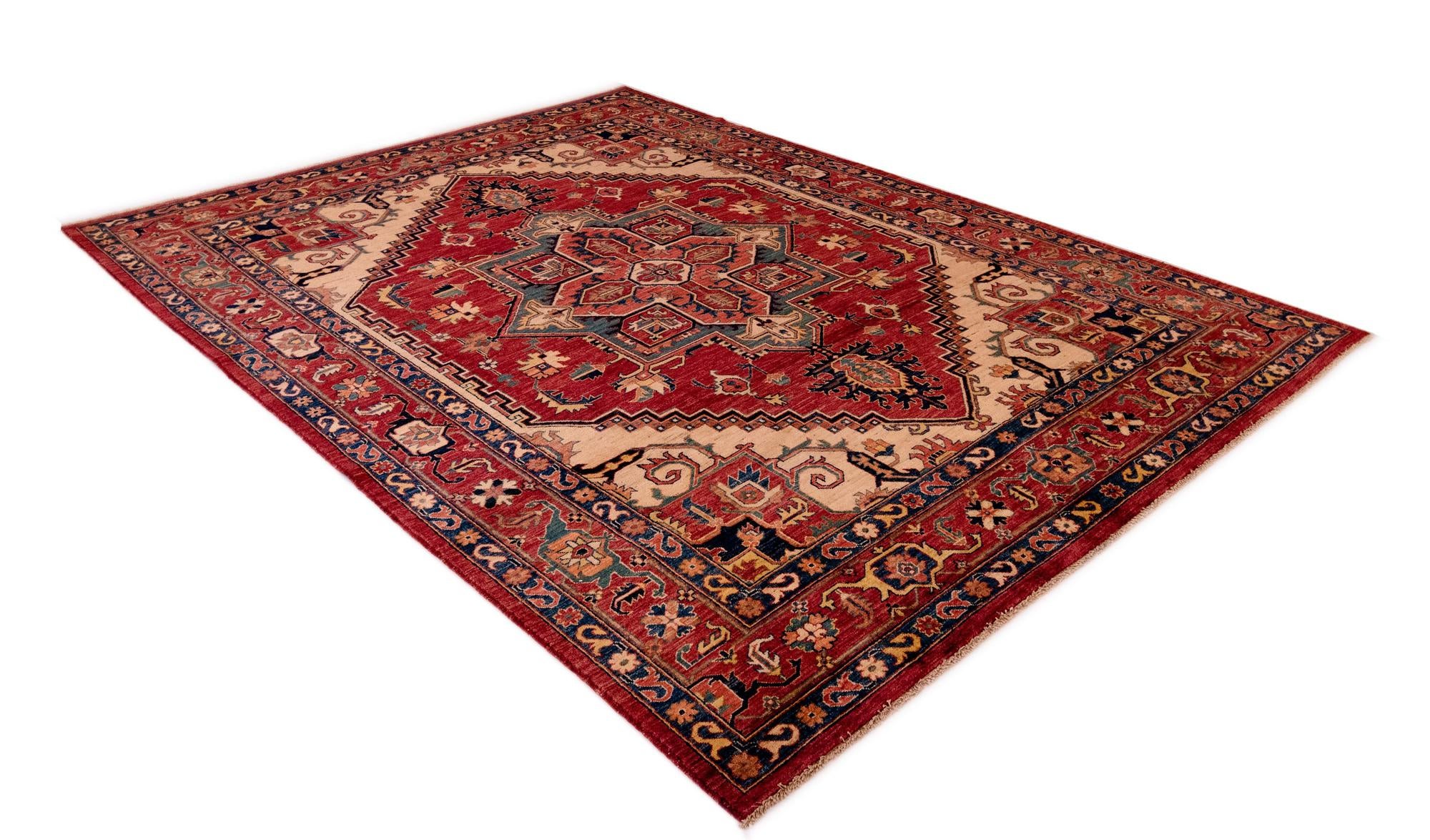 7' 4 x 9' 10 Serapi Wool Rug