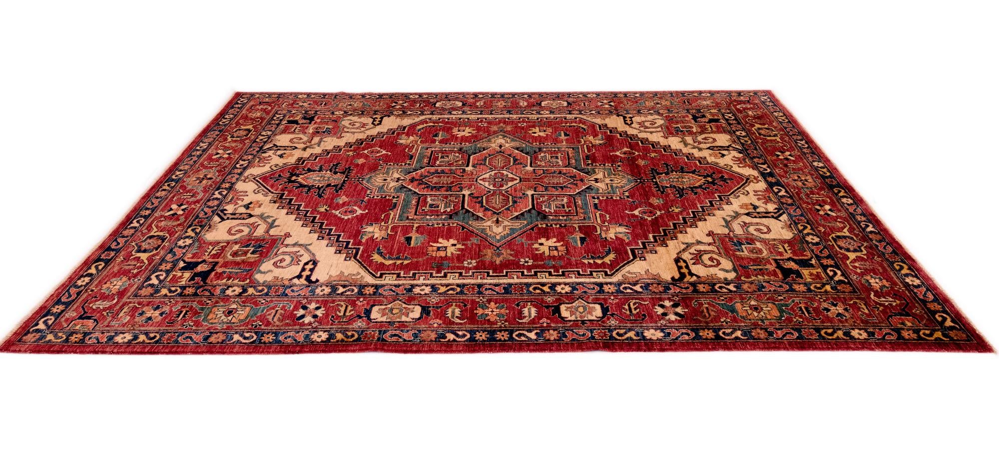 7' 4 x 9' 10 Serapi Wool Rug