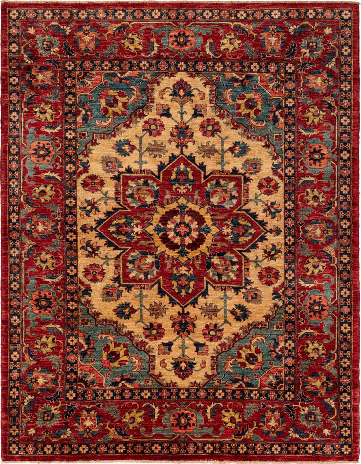 Detail image of 6' 2 x 8' 3 Serapi Wool Rug