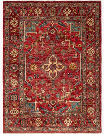 5' 1 x 6' 9 Serapi Wool Rug