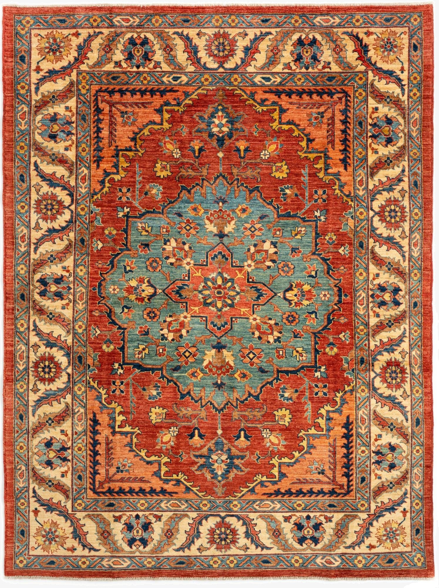 5' 10 x 8' 3 Serapi Wool Rug