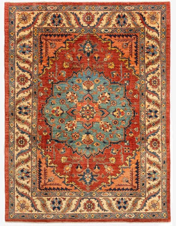 5' 10 x 8' 3 Serapi Wool Rug