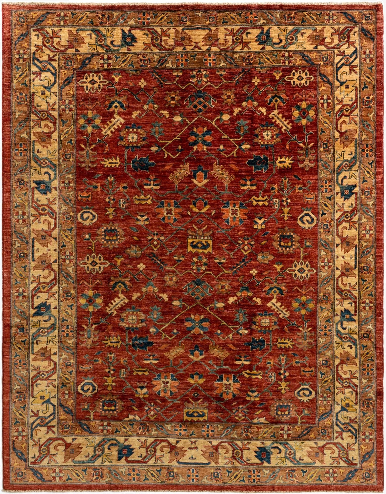 7' 2 x 9' 1 Serapi Wool Rug