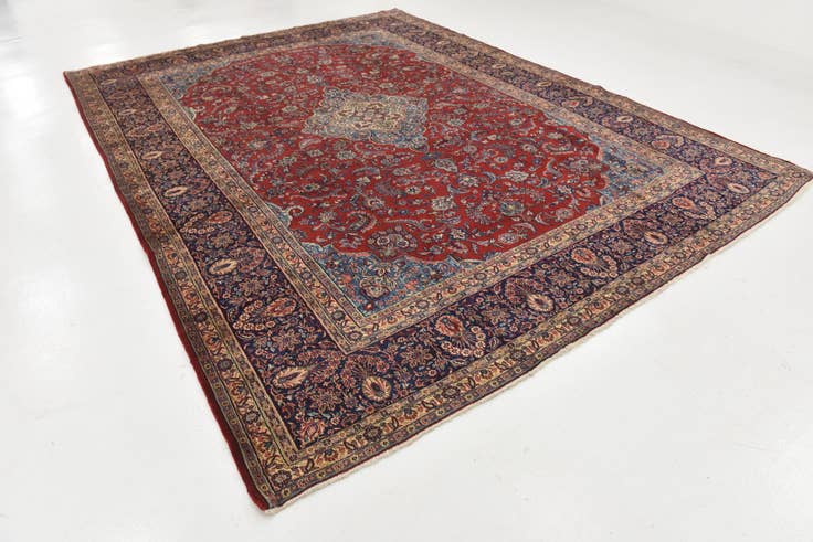 Detail image of 9' 6 x 13' Hand Knotted Shahrbaft Persian Wool Rug