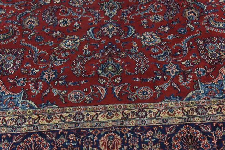 Detail image of 9' 6 x 13' Hand Knotted Shahrbaft Persian Wool Rug