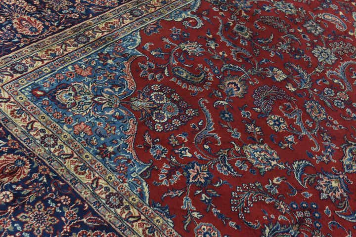 9' 6 x 13' Hand Knotted Shahrbaft Persian Wool Rug