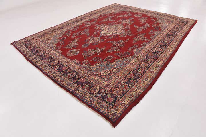 9' x 12' 3 Hand Knotted Shahrbaft Persian Wool Rug