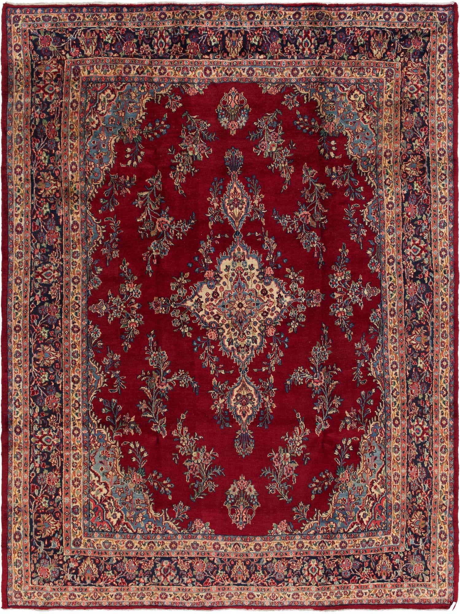 9' x 12' 3 Hand Knotted Shahrbaft Persian Wool Rug