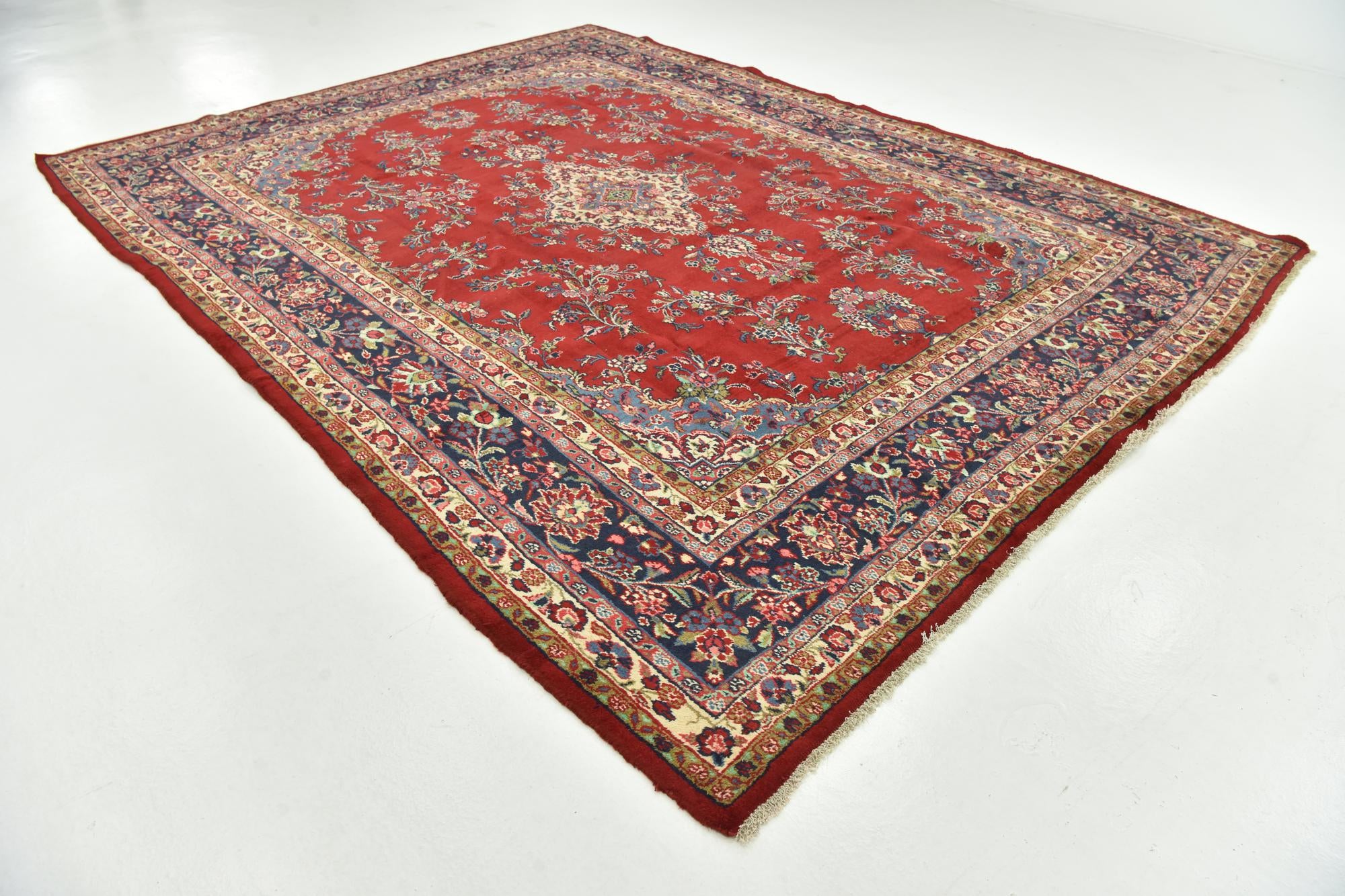 9' 10 x 13' Hand Knotted Shahrbaft Persian Wool Rug