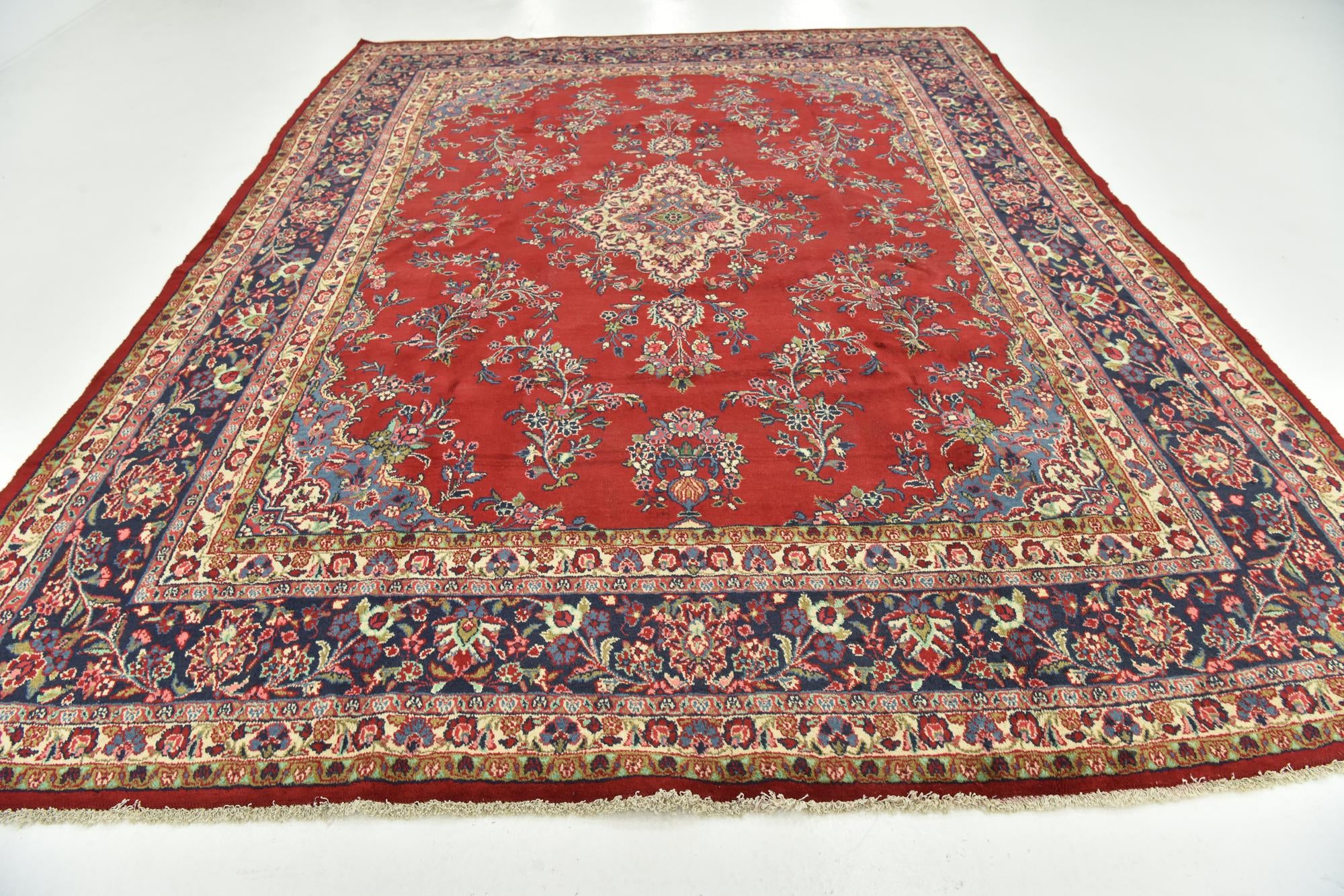 9' 10 x 13' Hand Knotted Shahrbaft Persian Wool Rug