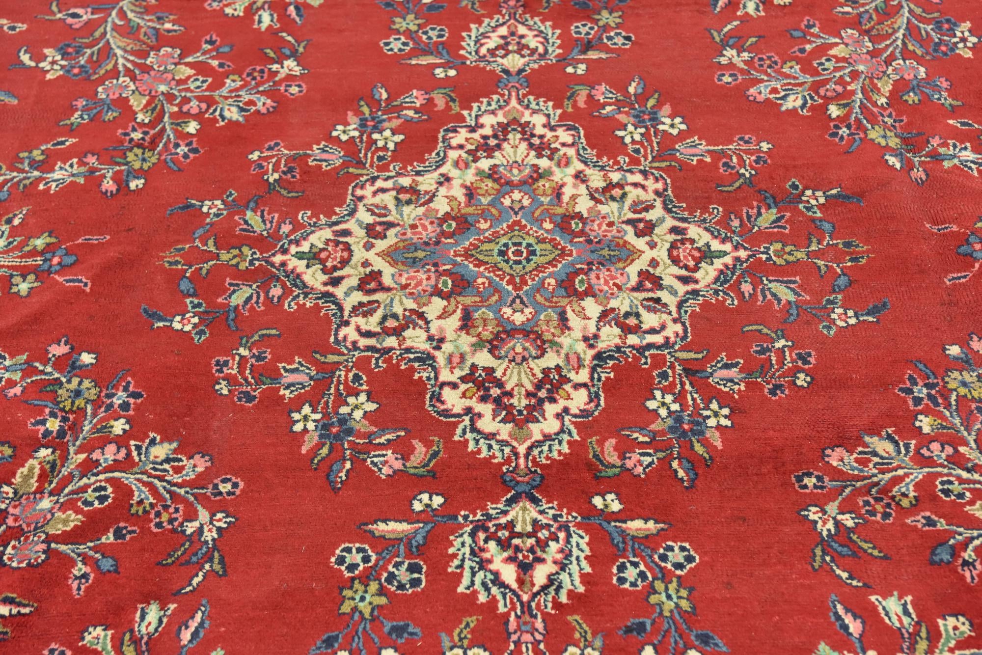 9' 10 x 13' Hand Knotted Shahrbaft Persian Wool Rug