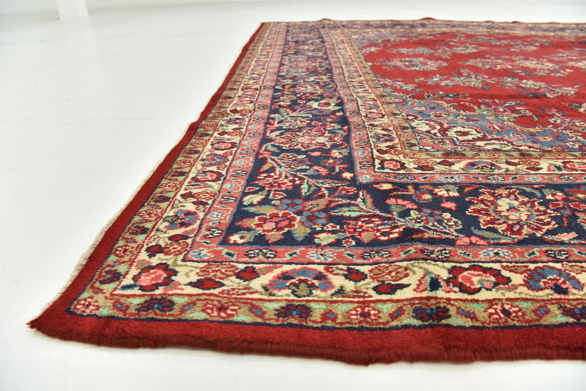 9' 10 x 13' Hand Knotted Shahrbaft Persian Wool Rug